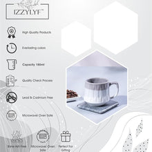 Tritone Bell-Curved Tea Cup Set of 6 (180ml Each)