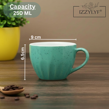 Diamond-Cut Cappuccino Coffee Cup Set of 6 (250ml Each)