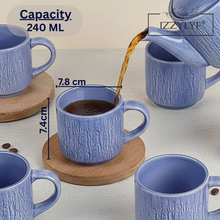 Sky Stone Classic Tea Cup Set of 6 (240ml Each)