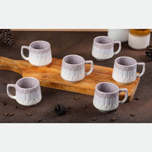 Tritone Bell-Curved Tea Cup Set of 6 (180ml Each)
