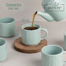 Sky Stone Classic Tea Cup Set of 6 (240ml Each)