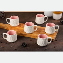 Bell-Curved Tea Cup Set of 6 (180ml Each)