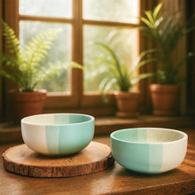 IZZYLYF Tritone Matte Finish Ceramic Bowl (500ml Each)