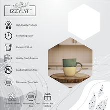 Rustic Charm' Ceramic Coffee Mugs Set of 2