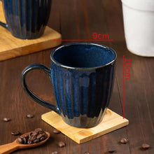 Peripheral Glam Blue Coffee Mug Set (300ml Each)