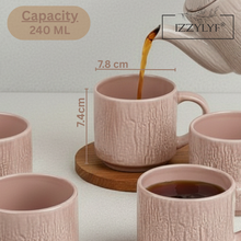 Sky Stone Classic Tea Cup Set of 6 (240ml Each)