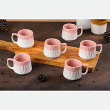 Tritone Bell-Curved Tea Cup Set of 6 (180ml Each)