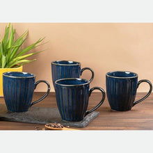 Peripheral Glam Blue Coffee Mug Set (300ml Each)