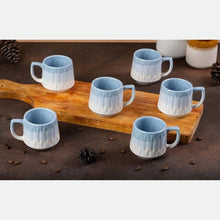 Tritone Bell-Curved Tea Cup Set of 6 (180ml Each)