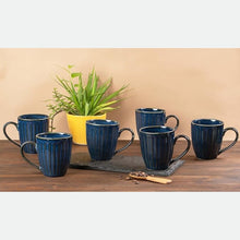 Peripheral Glam Blue Coffee Mug Set (300ml Each)