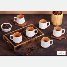 Bell-Curved Tea Cup Set of 6 (180ml Each)