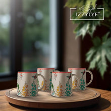 Printed Green Deer Coffee Mug Set (300ml Each)