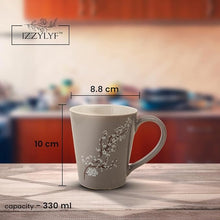 Printed Blossom Tea/ Coffee Mug Set (300ml Each)