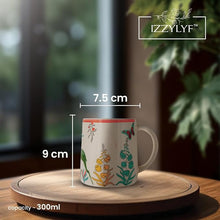 Printed Green Deer Coffee Mug Set (300ml Each)