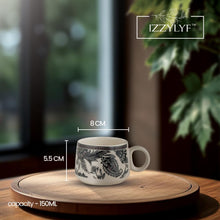 Printed Garden Bliss Tea Cups Set of 6 (150ml Each)