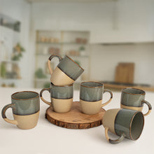 Rustic Charm' Ceramic Coffee Mugs Set of 2