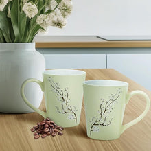 Printed Blossom Tea/ Coffee Mug Set (300ml Each)