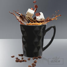 Diamond Cut Coffee Mug Set (350ml Each)