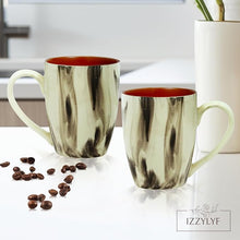 Italian Ceramic Tea/ Coffee Mugs Set (300ml Each)