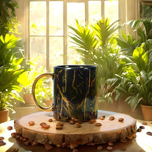 Black Golden Pipe Coffee Mug Set (370ml Each)