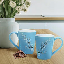 Printed Blossom Tea/ Coffee Mug Set (300ml Each)