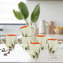 Italian Ceramic Tea/ Coffee Mugs Set (300ml Each)