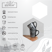 Leaf Design Ceramic Coffee Mug (200ml each)