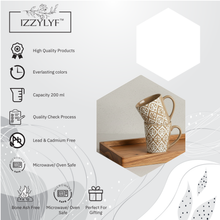 Leaf Design Ceramic Coffee Mug (200ml each)