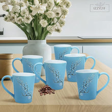 Printed Blossom Tea/ Coffee Mug Set (300ml Each)
