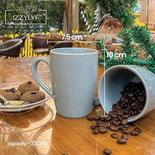 Ceramic Solid Color Coffee Mug Set ( 300ml Each)