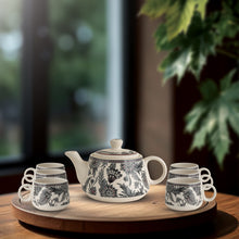 Printed Garden Bliss Tea Cups Set of 6 (150ml Each)