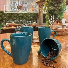 Ceramic Solid Color Coffee Mug Set ( 300ml Each)