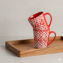 Leaf Design Ceramic Coffee Mug (200ml each)