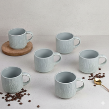 Sky Stone Classic Tea Cup Set of 6 (240ml Each)