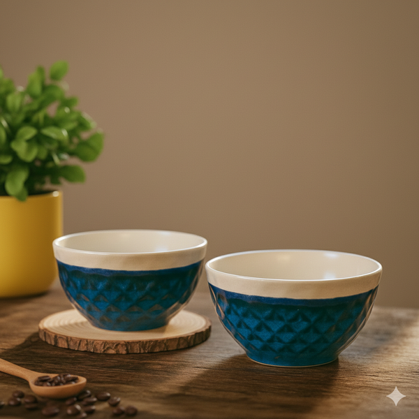 Studio Pottery Dual Tone Bowl by IZZYLYF (450ml Each)