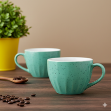 Diamond-Cut Cappuccino Coffee Cup Set of 6 (250ml Each)