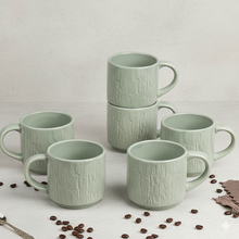 Sky Stone Classic Tea Cup Set of 6 (240ml Each)