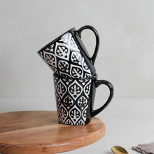 Leaf Design Ceramic Coffee Mug (200ml each)
