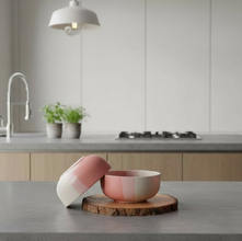 IZZYLYF Tritone Matte Finish Ceramic Bowl (500ml Each)