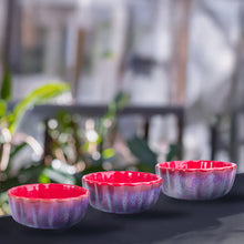 Sunset Mirage Blue Ceramic Bowl Set - Set of 3